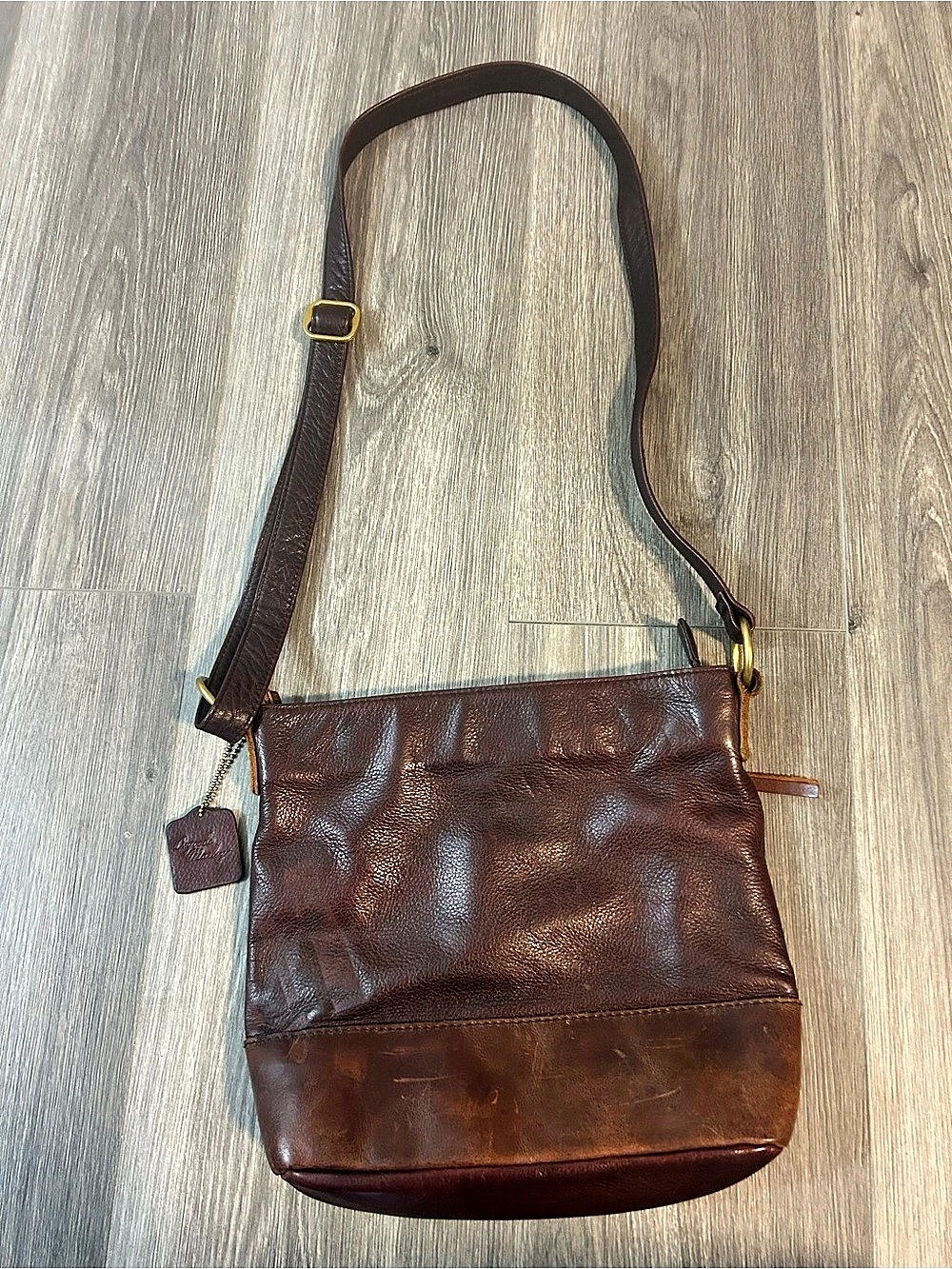 Osgoode  Marley Leather Brown Crossbody Bag